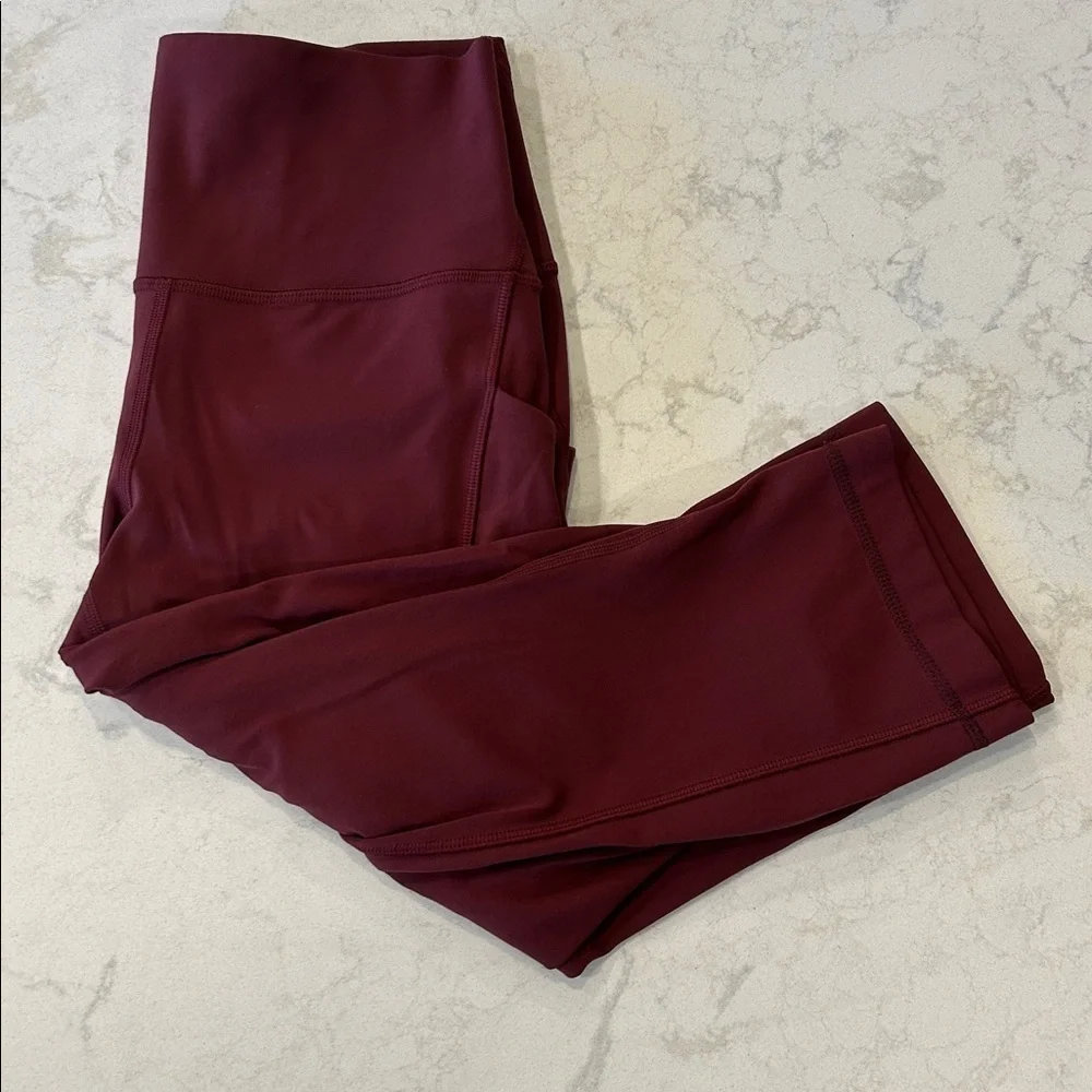 Lululemon Side Pocket Crop High Waist Leggings 22